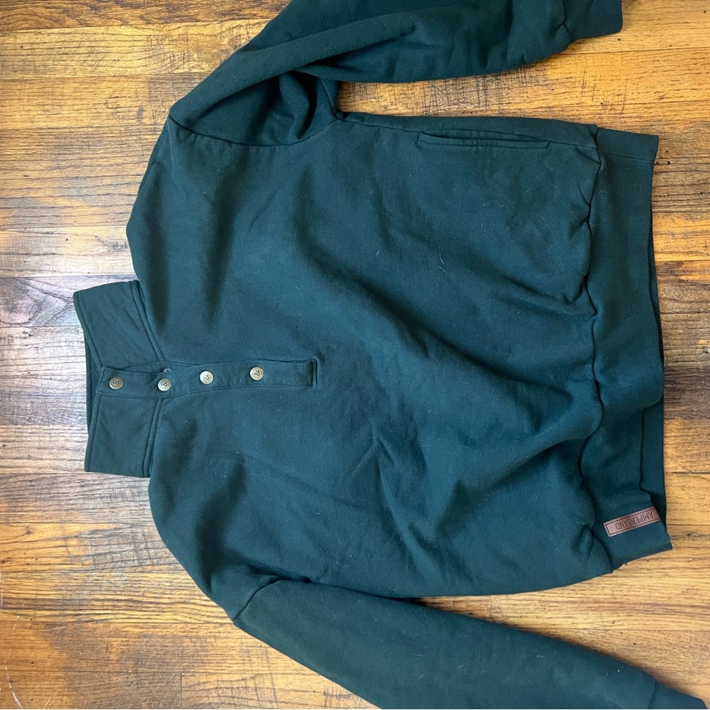AMPERSAND AVE. Forest Green Sweatshirt large - Picture 5 of 7